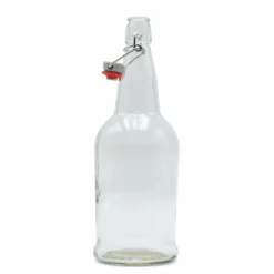 Clear EZ Cap Bottles W/ Swing Top - 1 Liter