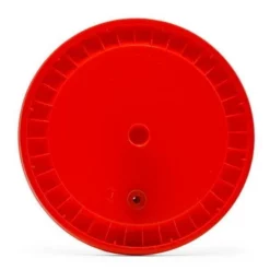 Grommeted Lid With Gasket For 6.5 Gallon Bucket - Red