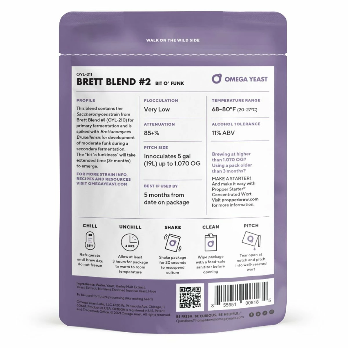 Omega Yeast OYL-211 BIT O' FUNK - Image 2