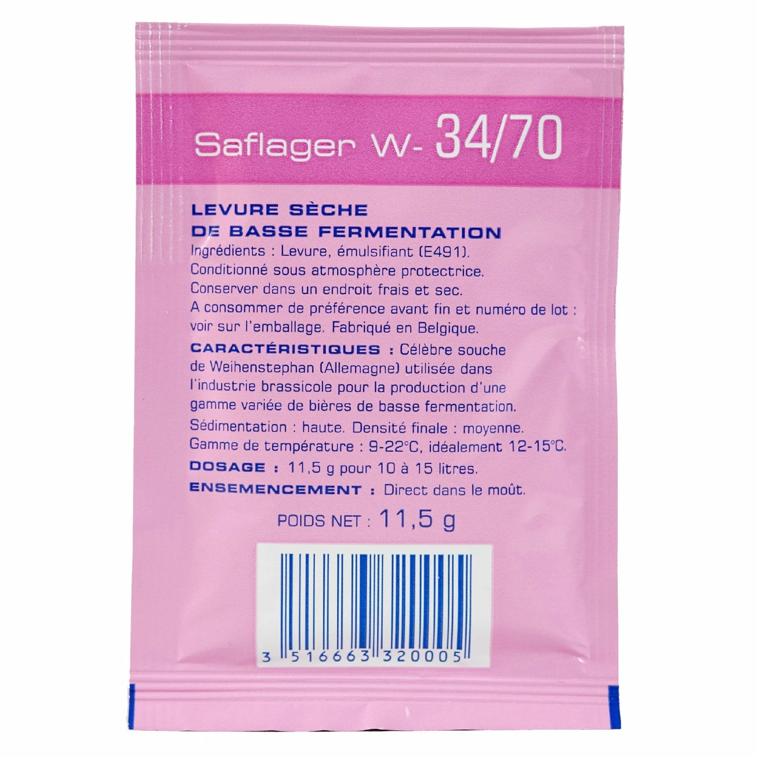 SafLager W-34/70 German Lager Dry Yeast - Image 2