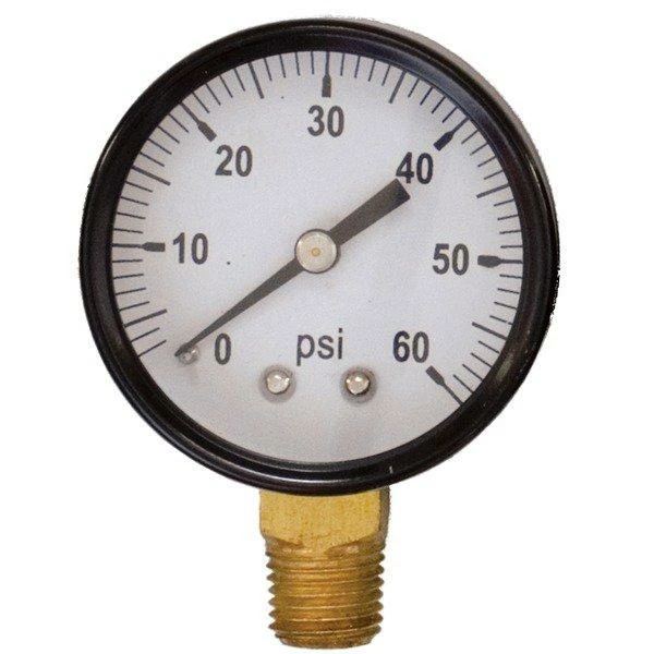 Regulator Gauge - 0-60 Psi RHT