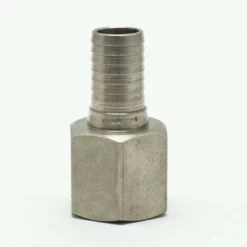 Female Stainless 1/2" NPT X 1/2" Barb
